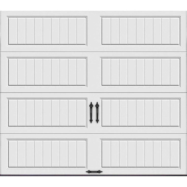 Clopay Gallery Collection Insulated Garage Door, 8 ft. x 7 ft. Solid White Design with 6.5 R-Value