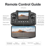 E88 Foldable Mini Drone with Screen Controller, SD Card, 2 Batteries, 360° Flips, Waypoint Flight, Active Obstacle Avoidance, and One-Key Takeoff/Landing, Black