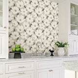 Brewster 2904-25675 Astera Floral Wallpaper in Beige