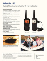 Uniden Atlantis 155 Floating Handheld VHF Marine Radio