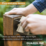 Guardline Wireless Driveway Alarm System with 4 Motion Sensors and 1 Receiver, 500 Foot Range, Weatherproof Outdoor Property Alert